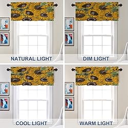 Batmerry Bright Seamless Sunflowers Window