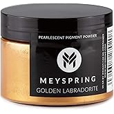 MEYSPRING Golden Labradorite Epoxy Resin Color Pigment - 50g - Mica Powder for Epoxy Resin