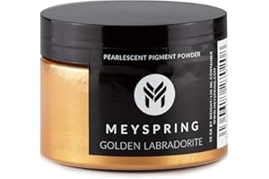 MEYSPRING Golden Labradorite Epoxy Resin Color Pigment - 50g - Mica Powder for Epoxy Resin