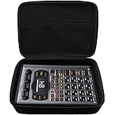 Musiin Audio Samplers Case Compatible with Roland SP-404MKII, SP-404A, SP-404SX, SP-404, Smooth Dual Zippers, Spacious Top Mesh Pocket for Accessories,Soft and Comfortable Handle,Make travel easier