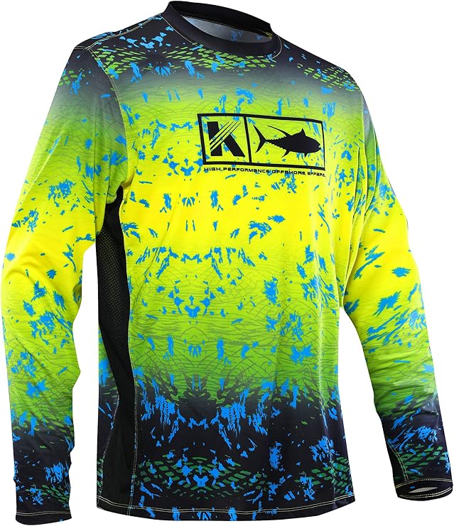 Performance Vented Fishing Shirt Long Sleeve Shirt Mesh Side Vents UPF