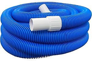 Poolzilla Spiral Wound EVA Vacuum Hose 1.5"x30' (38mm x 9m) With Swivel Cuff, Heavy Duty Hose That Is Resistant To UV and Chemicals