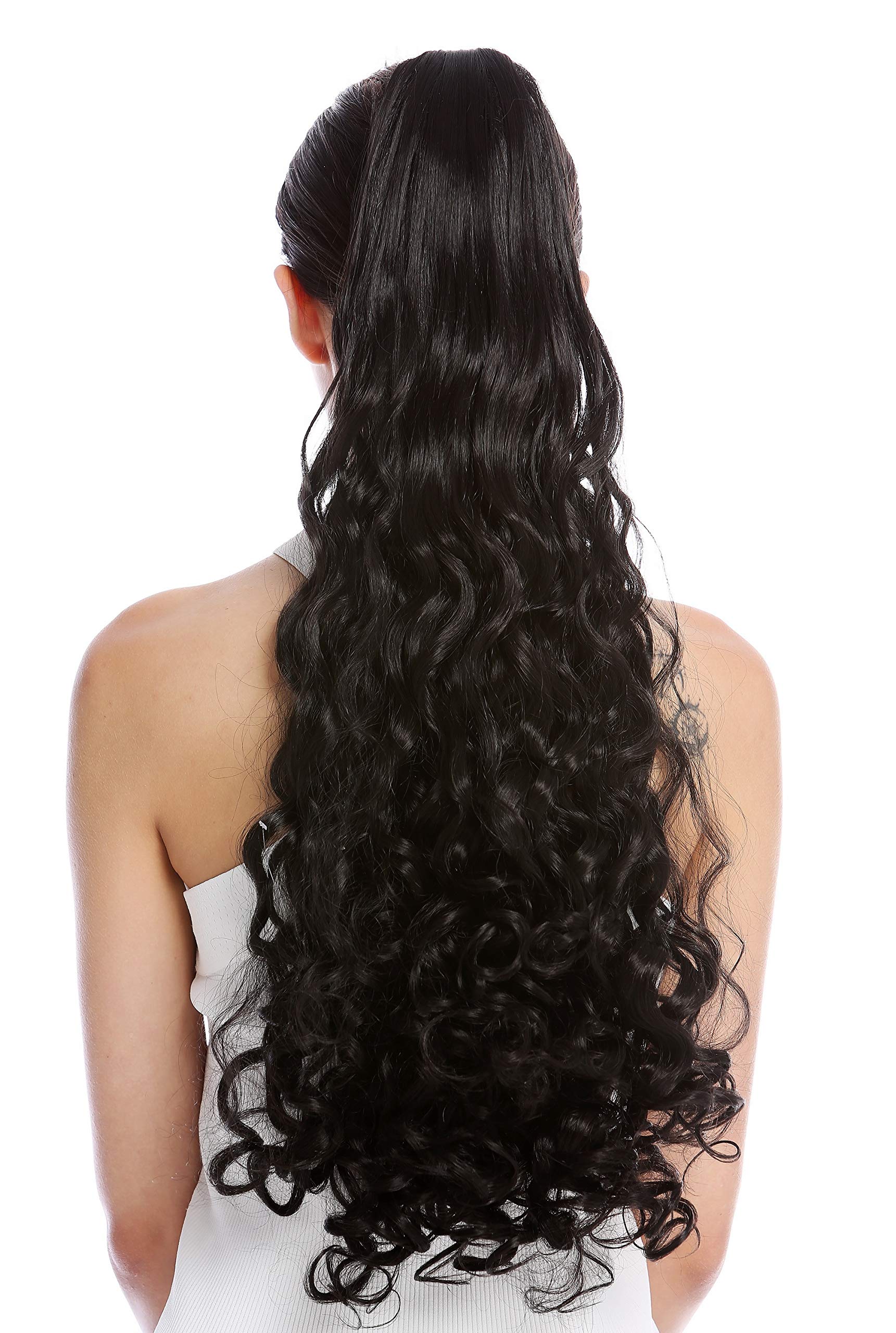 WIG ME UP - N440-V-2 Ponytail Hairpiece Extensions very long curled curls curly black 23inch โ image 1