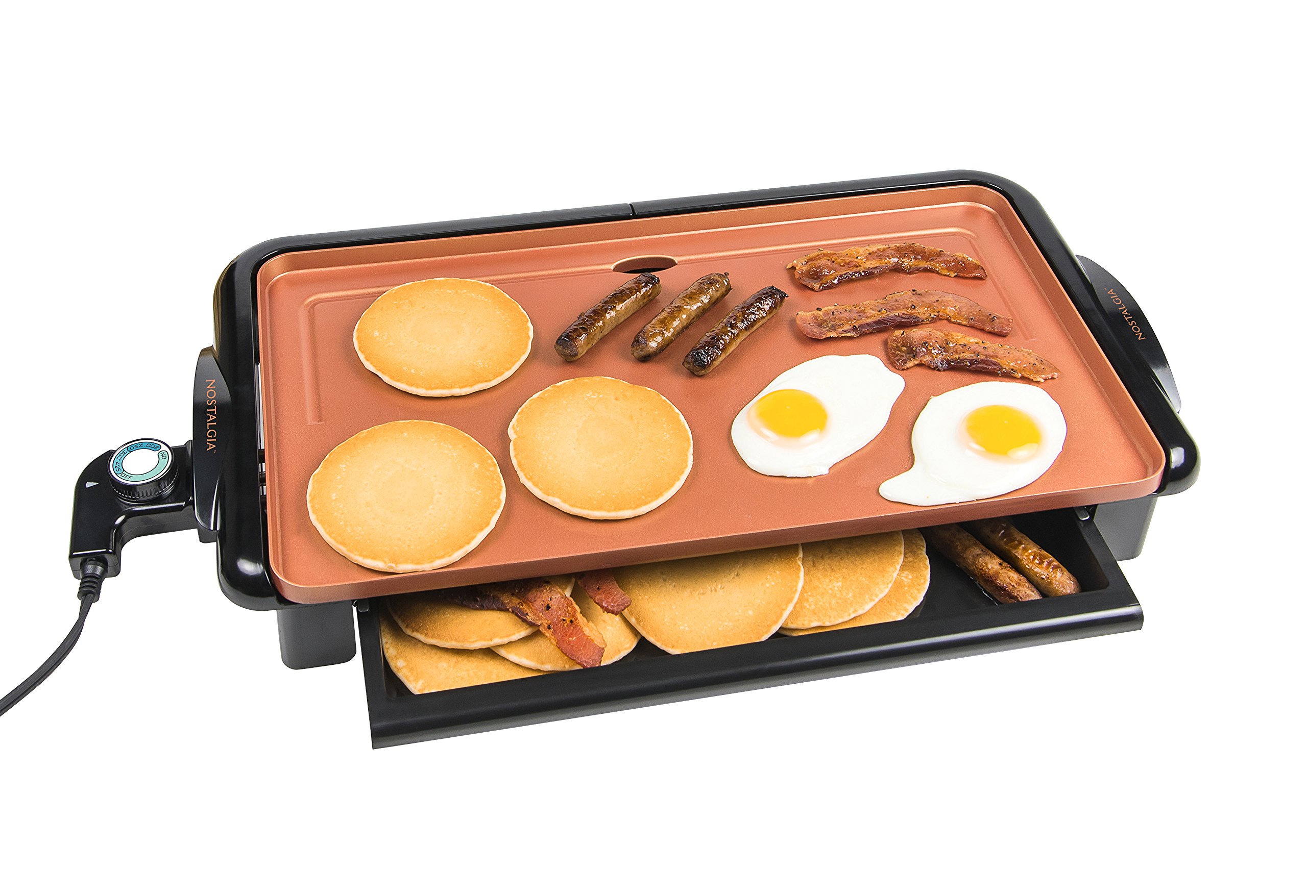 Large Electric Griddle Grill Nonstick Skillet Counter top Cooking