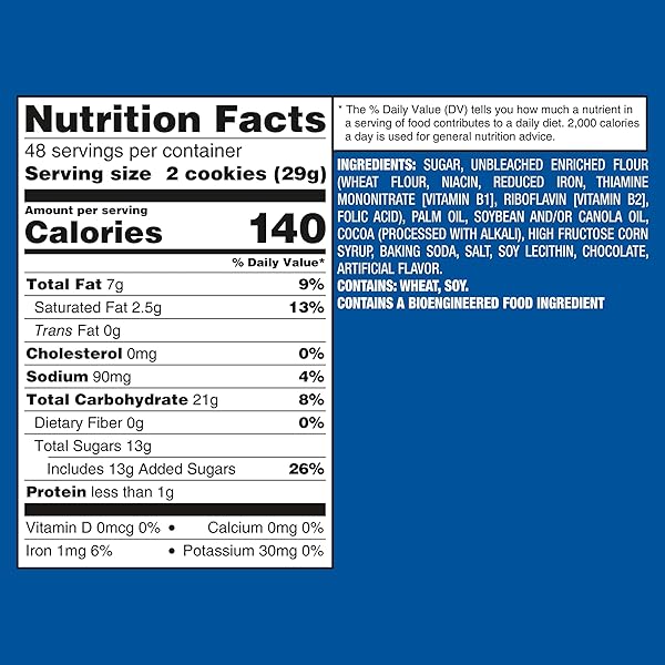 OREO DOUBLE STUF CHOCOLATE SANDWICH COOKIES, KING SIZE, 12 SNACK PACKS (8 COOKIES PER PACK)