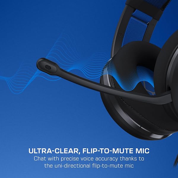 TURTLE BEACH ATLAS 200 WIRED GAMING HEADSET OFFICIALLY LICENSED FOR PLAYSTATION, PS5, PS4-50MM NANOCLEAR DRIVERS, FLIP-TO-MUTE MIC, MEMORY FOAM CUSHIONS, FLOATING HEADBAND – BLACK