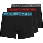 JACK &amp; JONES Men's Jacwaistband Trunks 3 Pack Noos
