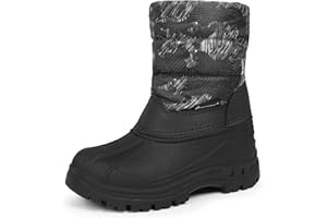 CIOR Kids Snow Boots Girls Boys Outdoor Boots Waterproof for Toddler Warm Boots with Fur Lined (Toddler/Little Kids)