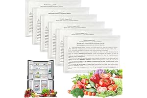 SHUREX 6 Pack PK-1 Produce Saver Refills for Frigidaire Pure Air Produce Keeper FRPAPKRF2PK FRPAPKRF, Compatible with Frigidaire Crisp Seal Fresh System Crisper Drawers
