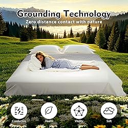 Grounding Sheet for Bed 90% Organic Cotton+10% Pure