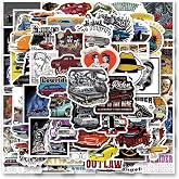 59pcs Lowrider Stickers Pack, Cartoon Aesthetic Vinyl Waterproof Sticker Decals for Water Bottle,Laptop,Phone,Hard Hat,Skateboard,Scrapbooking,Bumper for Kids Teens Adults