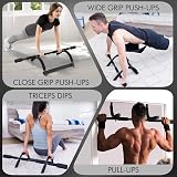 FK Sports Pull Up Bar Doorway & Chin Up Bar - No Drilling - Upper Body view 4