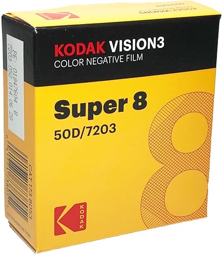 Kodak Super 8 Black and White Reversible Tri-X 7266/50' Cartridge