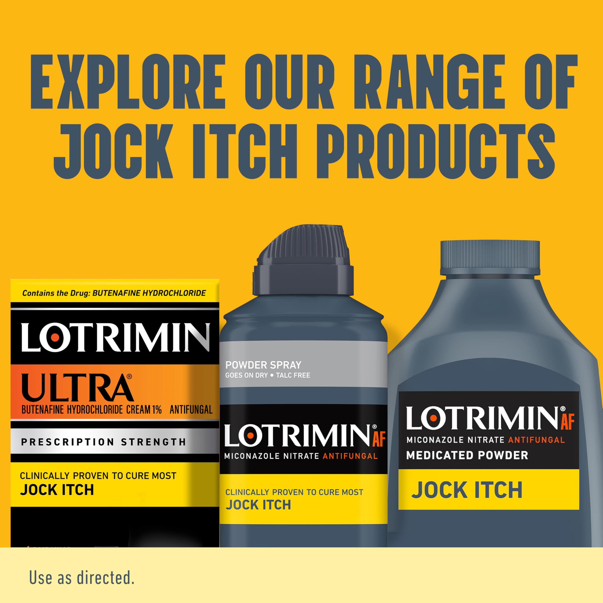 Lotrimin AF Jock Itch Powder Spray, Miconazole Nitrate 2% - Treatment of Most Itch, 4.6 Ounces (133 Grams) Spray Can (Pack 3)