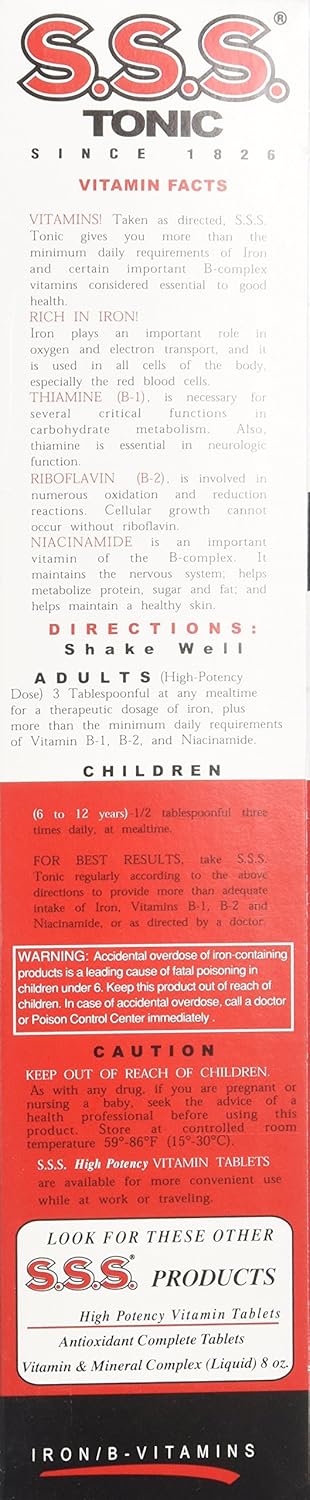 SSS Tonic Liquid 20 OZ: Health & Personal Care