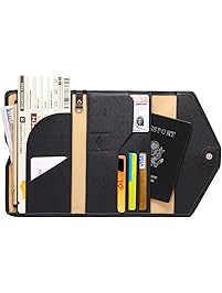 Zoppen Multi-purpose Rfid Blocking Travel Passport Wallet (Ver.4) Tri-fold Document Organizer Holder