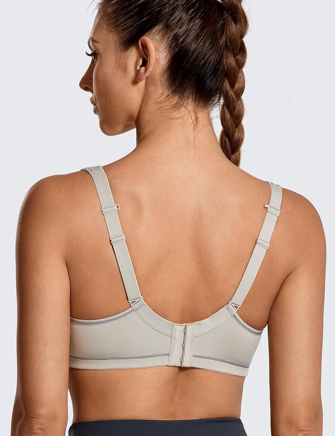 SYROKAN Coolmax High Impact Sports Bras for Women Underwire Full Figure Running Workout at  Women’s Clothing store