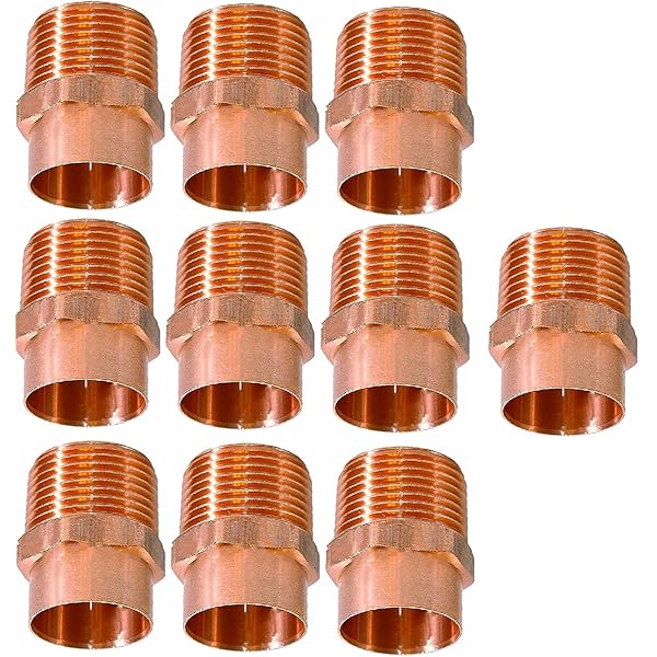 The Plumber's Choice 1/2 Copper Male Adapter Fitting With
