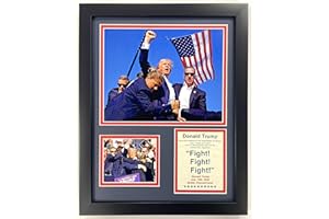 Donald Trump | America's 45th and 47th President | Framed 12"x15" Double Matted Photos (Rally)