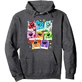 Poppy Playtime Colorful Polaroid Smiling Critters Group Shot Pullover Hoodie
