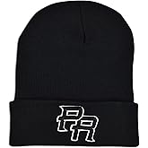 JLGUSA PR Embroidery Beanie Skully Cuffed Men Women Knit Hat Winter Cap