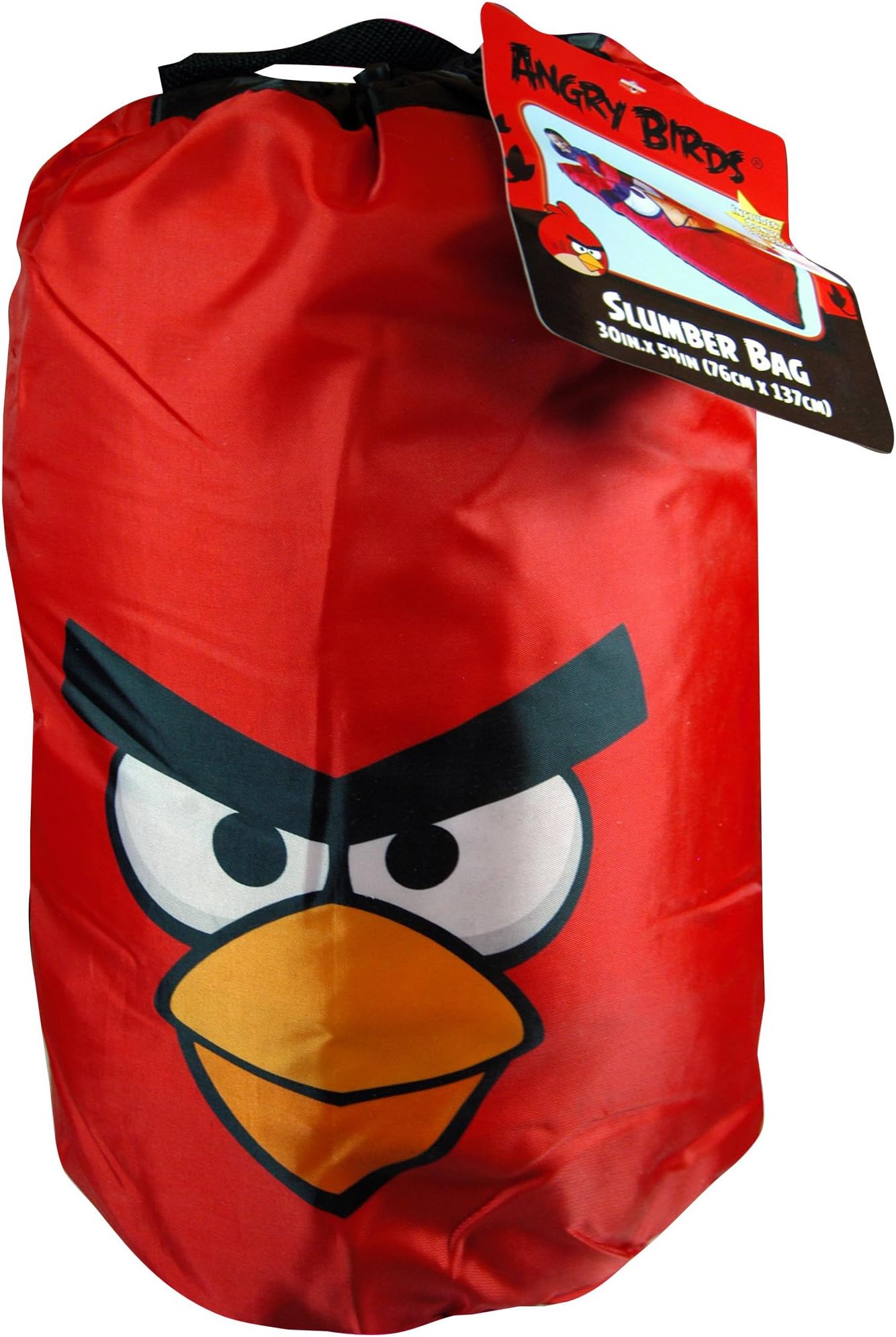 Angry Birds Indoor Slumber Bag in printed Drawstring Bag