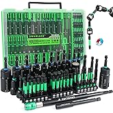 74-Piece Magnetic Nut Driver Set for Impact Drill Metric & SAE, Impact Socket Adapter, Power Bits with Magnetic Holder, Wing Nut Driver, Universal Socket, 1/4'' Quick-change Bit Extension