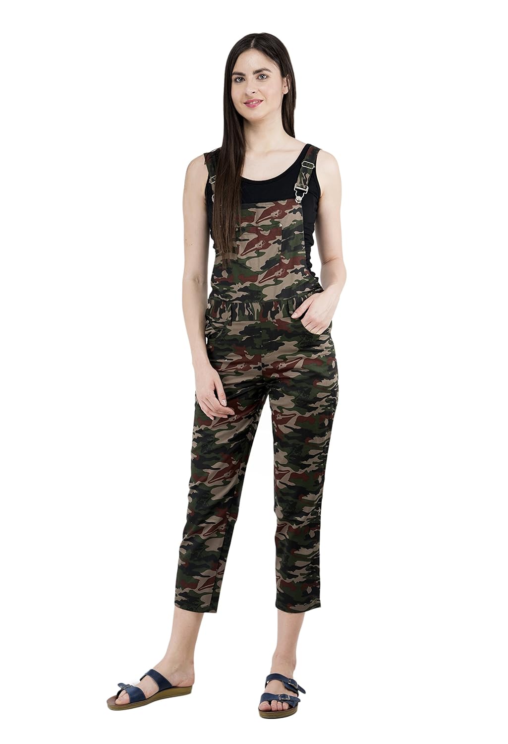 aakrithi women camouflage dungaree