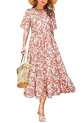 STYLEWORD Women's 2025 Summer Casual Short Sleeve
