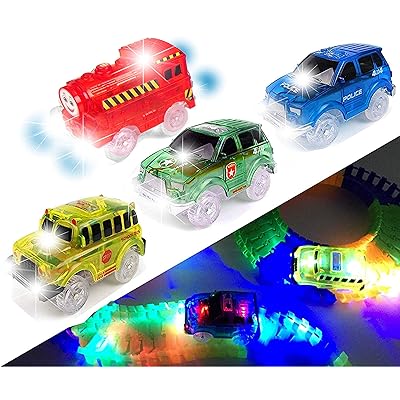 Glow in the Dark Race Car Toy with LED Lights Kuwait Ubuy