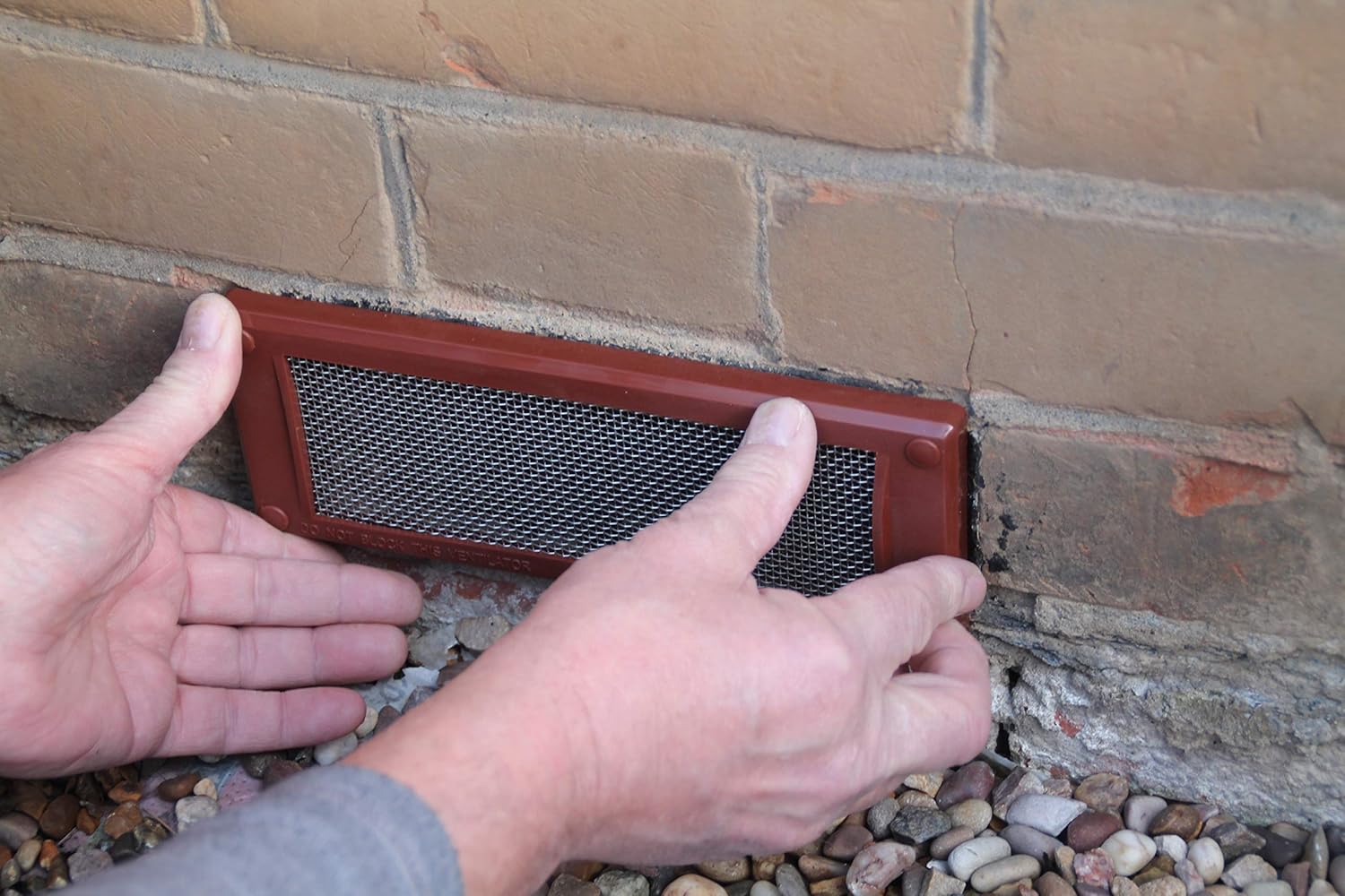 Mousemesh Small Black Pest Proofing Air Brick Vent Cover BigaMart