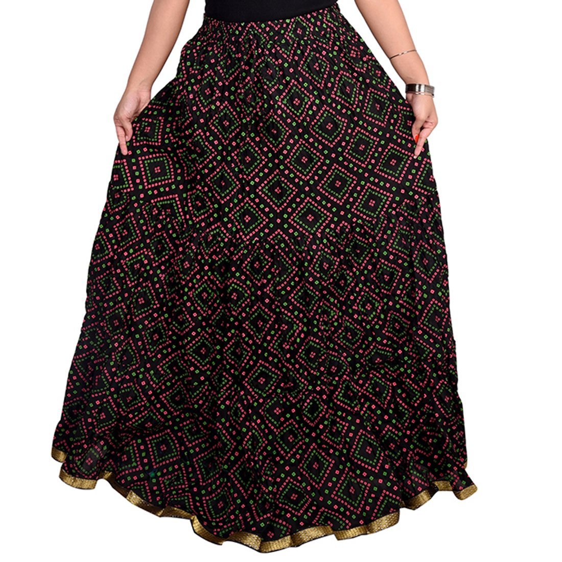 decot paradise women's a-line skirt (dl3060_black_free size)