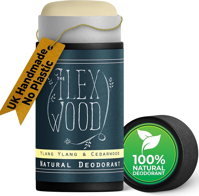 The Ilex Wood Natural Deodorant Stick 70ml UK Vegan Plastic Free Ylang Ylang