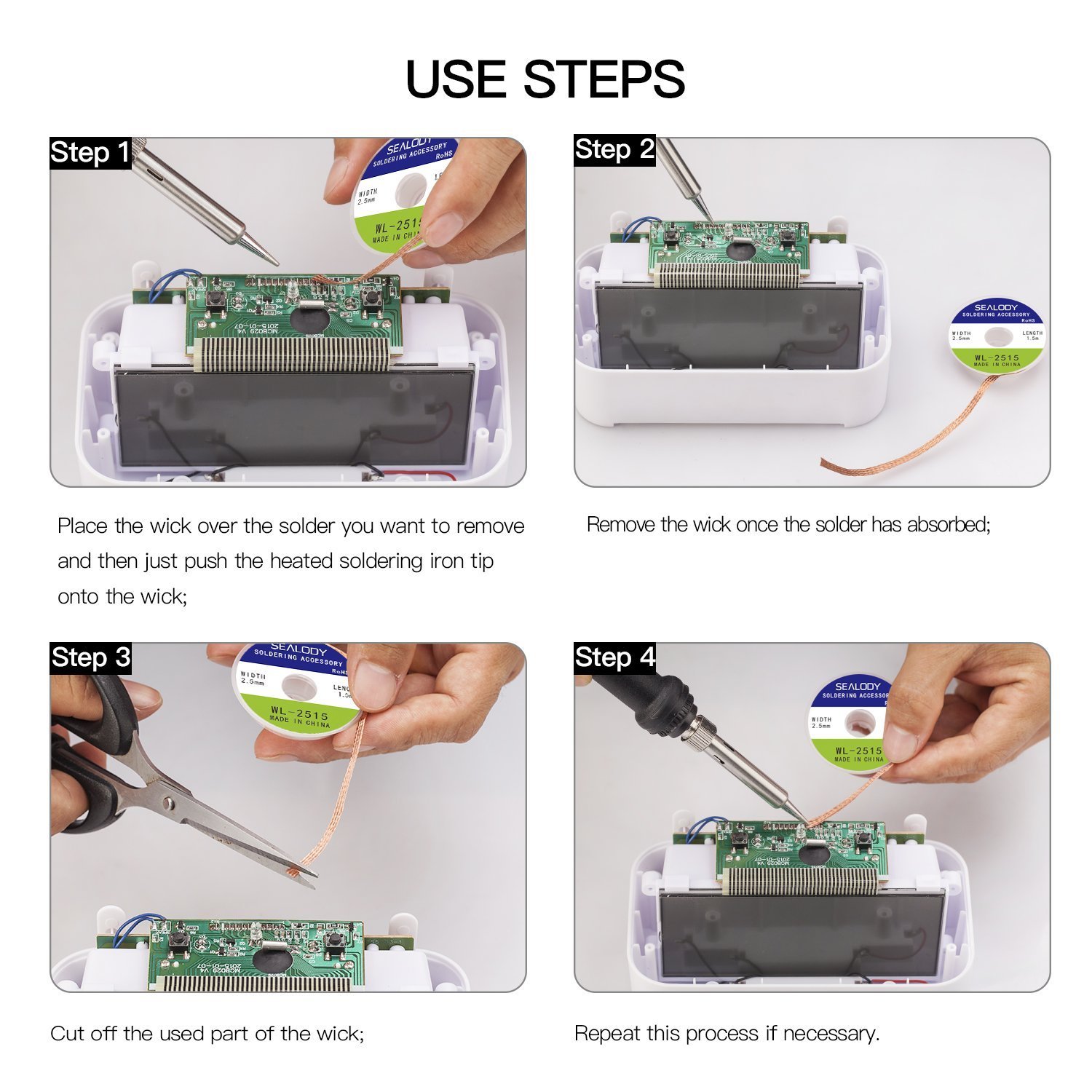Soldering Iron Kit, Including 60W Temperature Control Soldering Iron with ON/OFF Switch, Tips, Solder Sucker, Desoldering Wick, Solder Wire, Anti-static Tweezers and Stand with Cleaning Sponge