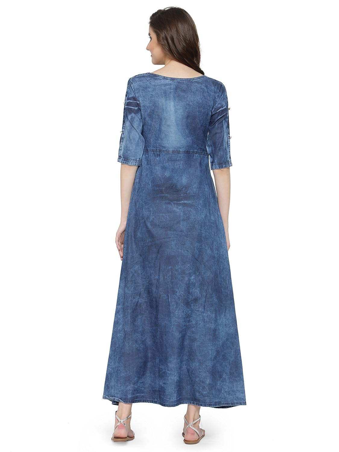 kvsfab women's denim kurti