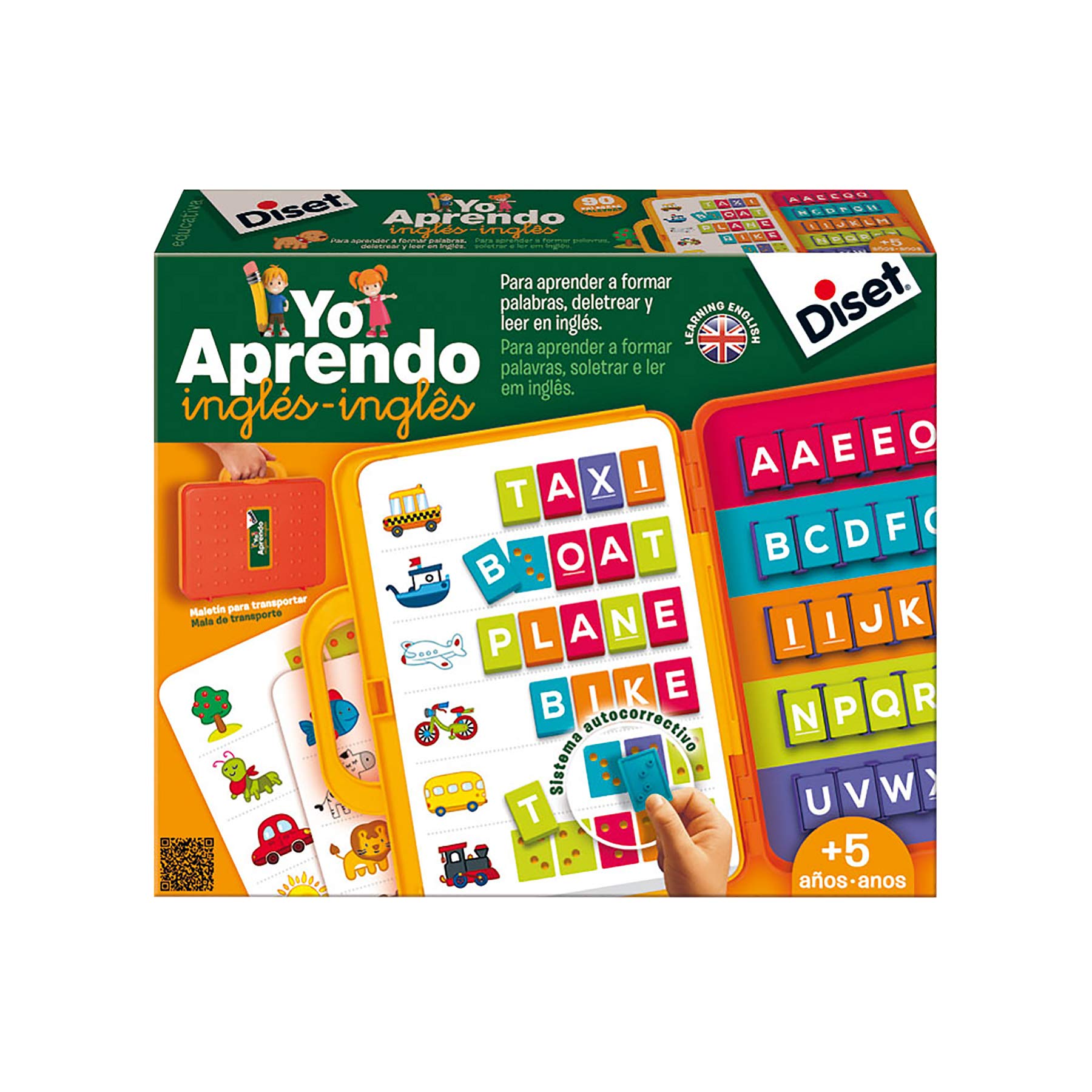 Diset - Briefcase I am Learning English - Educational Toy - Learning Game - For Child, Little Kid - Includes None