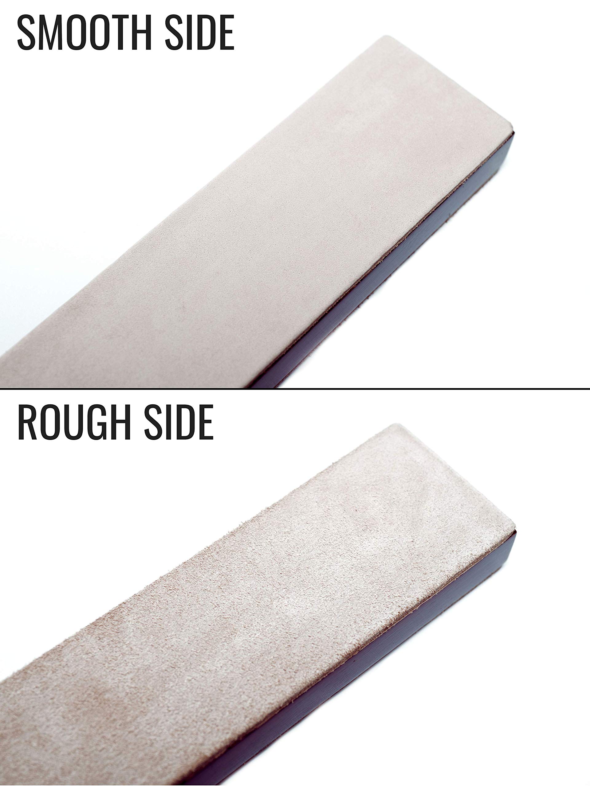 Leather Strop With Stropping Compound Large 2 Sided Knife Strop With