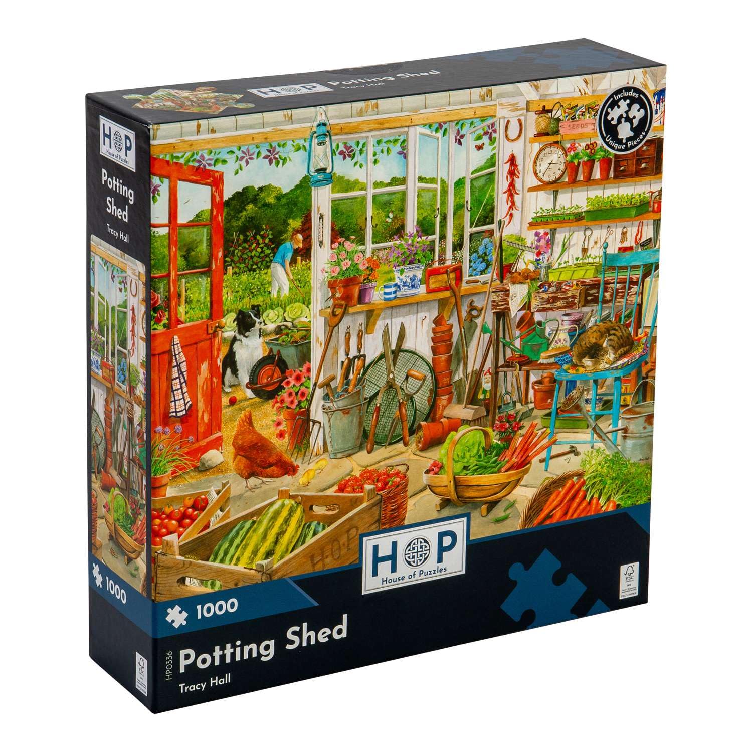 The House of Puzzles - Potting Shed Jigsaw - 1000 Piece Jigsaws For Adults, Artist Illustrated, Scenic Landscape, Deluxe Puzzle Gifts — image 1