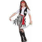 Rubies Buccaneer Pirate Costume Dress for Kids Girl's Large