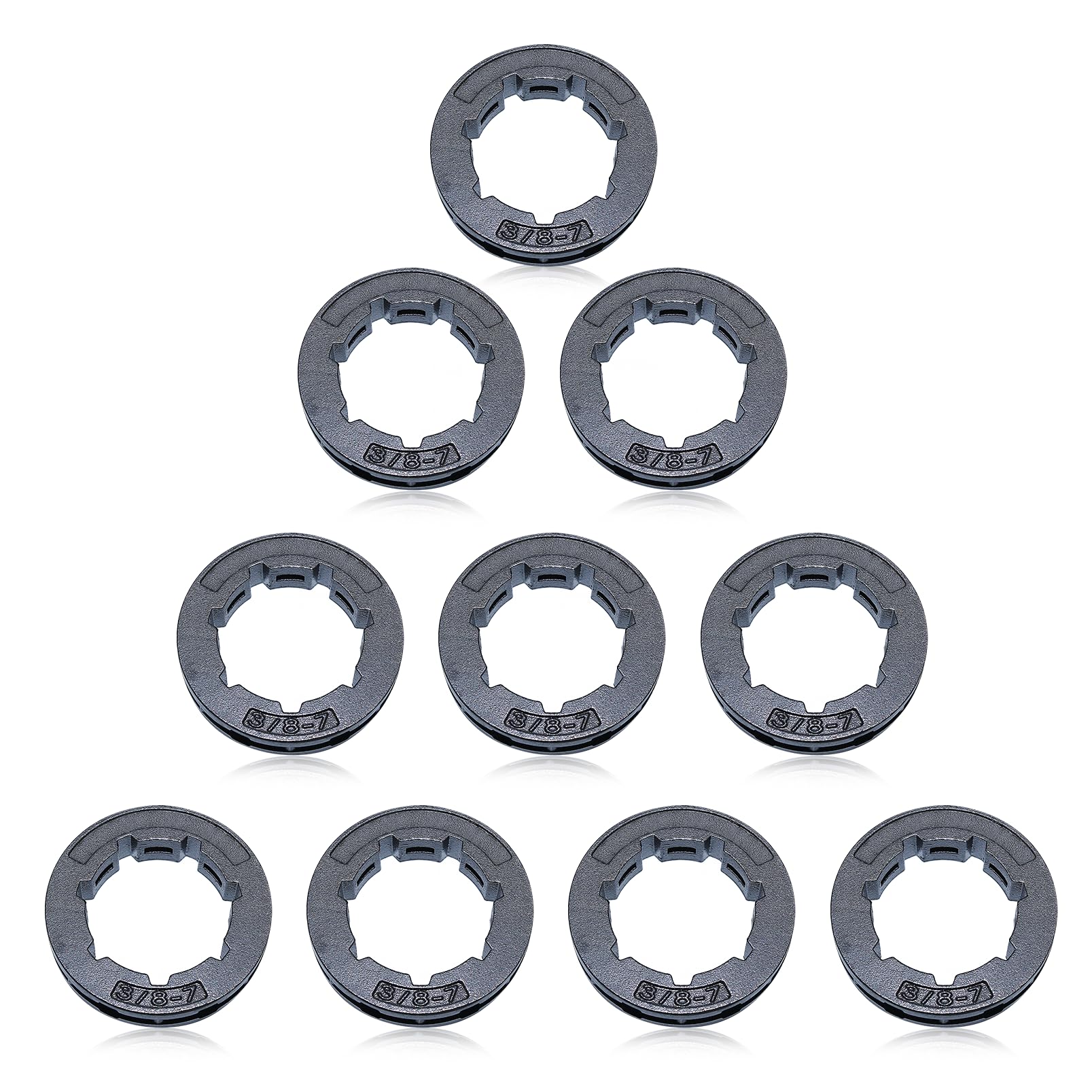 10Pcs/lot 3/8" 7T 22mm Chain Drive Rim Sprocket for Husqvarna 266 268 272 280 285 288 355 362 365 371 372XP 380 385XP Chainsaw