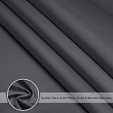 EurCross Charcoal Cloth Shower Curtain 180x180cm Quick Dry Water-Repellent view 2