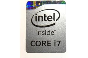 V VATH VENTURES VATH Sticker Compatible with Intel Core i7 Inside in Silver 16 x 21mm / 5/8" x 7/8" [934]
