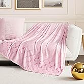 Juicy Couture Logo Diamonds Plush 50" x 70" Throw Blanket, Pink