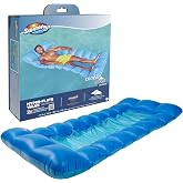 Swimways Comfort Cloud Pool Lounger with Fast Inflation &amp; Headrest Pillow, Oversized Inflatable Pool Floats for Adults