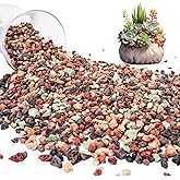 Seuqhck 12lb Mix Lava Rocks Pebbles for Plant, Pumice Potting Soil Mix Decorative Top Dressing Landscaping Gritty Rock for Succulent, Bonsai, Cactus, Vase Filler