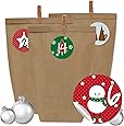 Trendario Adventskalender Zum Befüllen - 24 Tüten Mit Aufklebern & Klammern