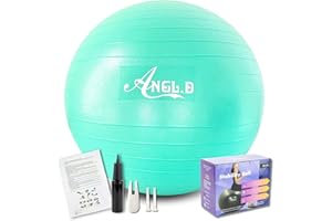 ANGL.D Exercise Ball, Yoga Ball, Stability Ball Chair for Pilates Yoga, Core Training, Pregnancy Ball for Birthing, Balance B
