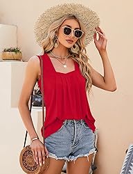 KTILG Shirts for Women Sleeveless Flowy Tank Tops