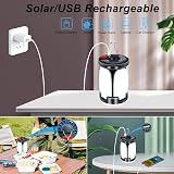 SHEDALED Camping Lantern LED 60-LED USB Solar Rechargeable 6 Modes view 2