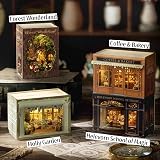 CUTEROOM DIY Book Nook Kit with LED Lights 1:100 Scale Miniature view 2